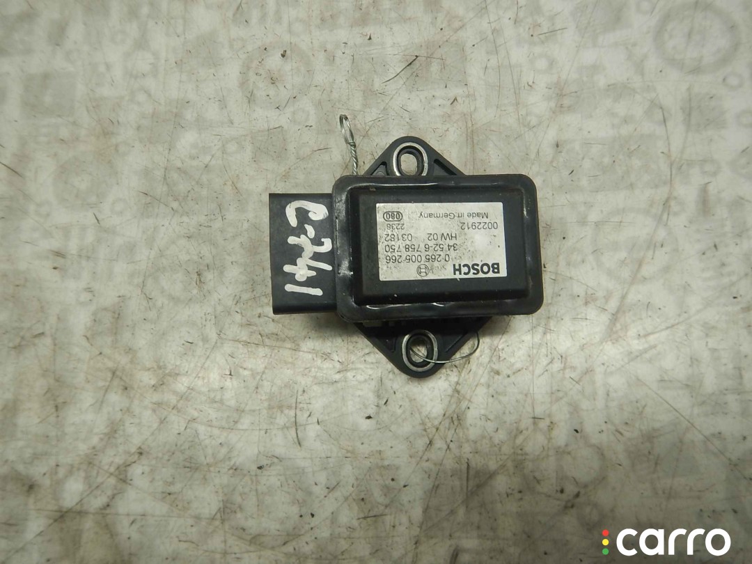 0265005266, 34526774039 Датчик ускорения BMW 5 E60/E61 2003г. - фото №6