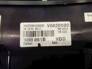 Щиток приборов (приборная панель), ориг. номер 1K0920861M, 110080247034, Volkswagen Golf Plus 2005-2009