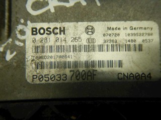 Блок управления двигателем, ориг. номер P05033700AF, 0281014265, Chrysler Sebring 2006-2010