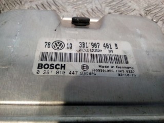 Блок управления двигателем, ориг. номер 3B1907401B, 0281010447, Volkswagen Passat 2000-2005
