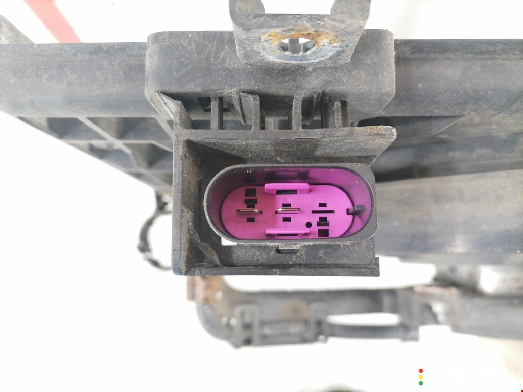 1J0121207, 6E0959455A Вентилятор радиатора Audi A3 1996г. - фото №3