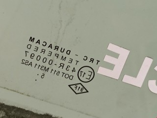 Стекло двери задней правой, ориг. номер 823007347R, Renault Logan 2009-2016
