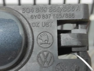 Ручка наружная задняя левая, ориг. номер 3B0837207G, Volkswagen Polo 2005-2009