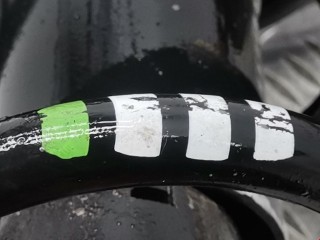 Стойка передняя правая, ориг. номер 8E0413031CN, Audi A4 2000-2006