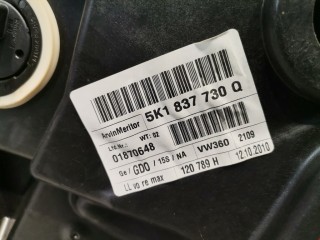 Стеклоподъемник передний правый, ориг. номер 5K1837730Q, 5K0837462B, Volkswagen Golf 2008-2012