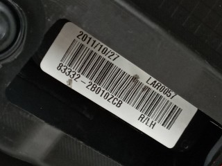 Обшивка двери задней левой (дверная карта), ориг. номер 833322B010, Hyundai Santa Fe 2004-2012