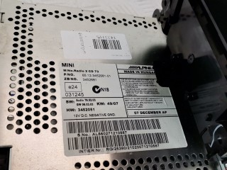Магнитола, ориг. номер 65123455539, 65123452681, Mini Clubman 2007-2010