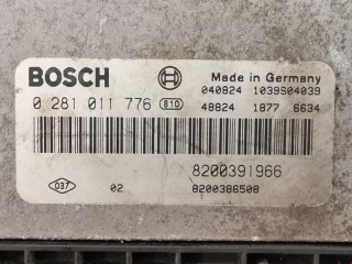 Блок управления двигателем, ориг. номер 0281011776, 8200386508, Renault Scenic 2003-2006