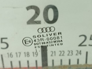 Стекло двери задней левой, ориг. номер 8E9845025, Audi A4 1999-2001