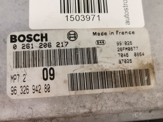 Блок управления двигателем, ориг. номер 0261206217, 1929TG, Peugeot 206 1998-2003