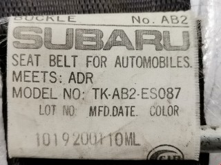 Ремень безопасности передний правый, ориг. номер 64622AE001, E40428054, Subaru Legacy 1998-2003