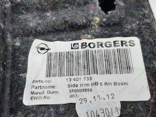 Обшивка багажника, ориг. номер 13310147, Opel Astra 2006-2014