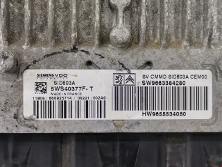 Блок управления двигателем, ориг. номер 1942GR, 5WS40377F, Peugeot 807 2002-2008