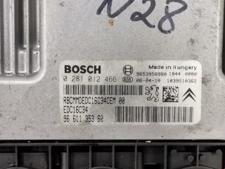 Блок управления двигателем, ориг. номер 0281012466, 9661135380, Citroen Picasso 2006-2013
