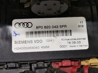 Блок управления печки/климат-контроля, ориг. номер 8P0820043, H24000263040, Audi A3 2000-2003