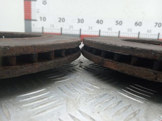 Диск тормозной передний, ориг. номер 40206JD00A, Nissan Qashqai+2 2008-2010