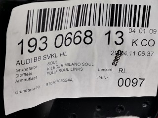Обшивка двери задней левой (дверная карта), ориг. номер 8T0867035, Audi A5 2007-2011