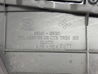 Обшивка двери задней правой (дверная карта), ориг. номер 833402B020, Hyundai Santa Fe 2004-2012