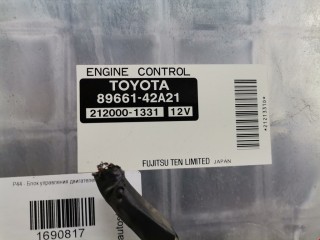 Блок управления двигателем, ориг. номер 8966142A21, 212000-1331, Toyota RAV4 2003-2005