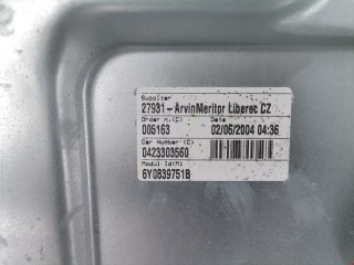 Стеклоподъемник задний левый, ориг. номер 6Y0839751B, 6Y0839655, Skoda Fabia 1999-2004