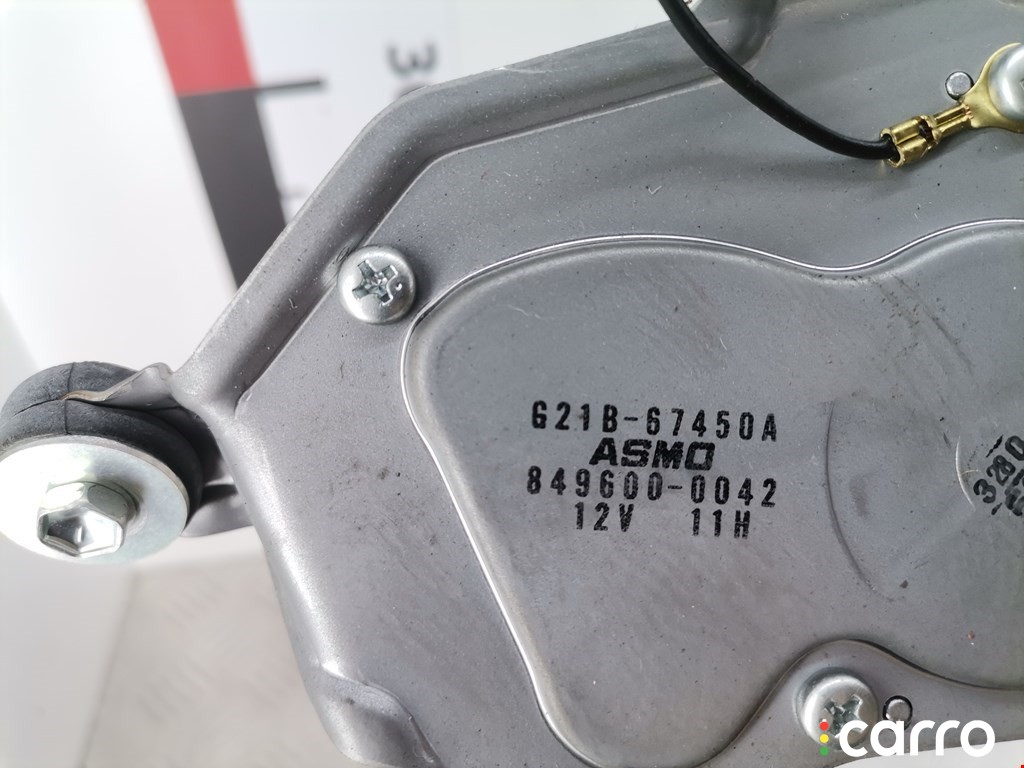 Моторчик заднего стеклоочистителя (дворника) Mazda 6 2005-2008, универсал, левый руль, G21B67450A, фото 4
