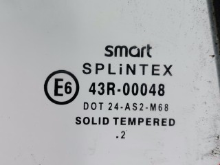 Стекло кузовное боковое правое, ориг. номер Q0000558V013C41A00, Smart Fortwo 1998-2004