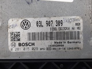 Блок управления двигателем, ориг. номер 03L907309, 0281015029, Volkswagen Passat 2005-2010
