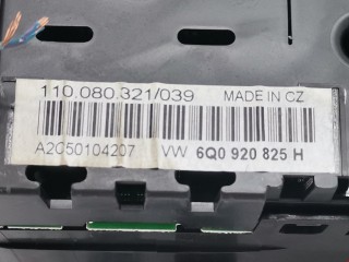 Щиток приборов (приборная панель), ориг. номер 6Q0920825H, 110080321039, Volkswagen Polo 2005-2009