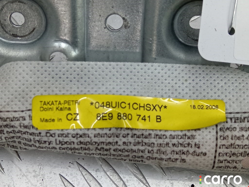 Подушка безопасности боковая (шторка) Audi A4 2004-2009, универсал, левый руль, 8E9955407C, фото 5