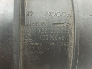 Расходомер воздуха, ориг. номер 03G906461C, 0281002735, Audi A5 2007-2011