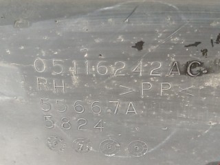 Защита арок задняя правая (подкрылок), ориг. номер 05116242AC, Jeep Patriot 2006-2010