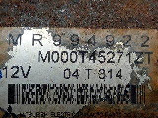 Стартер, ориг. номер MR994922, M000T45271, Mitsubishi Colt 2002-2012