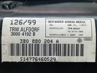 Подушка безопасности пассажира, ориг. номер 3B0880204A, 30004192B, Volkswagen Passat 1996-2001