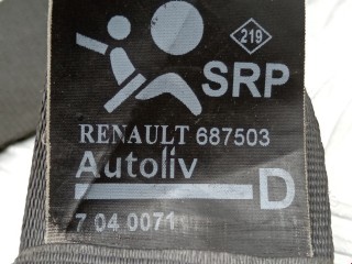 Ремень безопасности передний правый, ориг. номер 8200687503, E2041038, Renault Espace 2006-2012