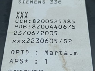 Блок комфорта, ориг. номер 8200525385, S118400260D, Renault Megane 2002-2006