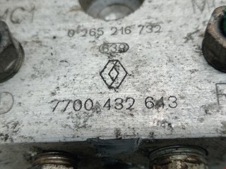 Блок ABS, ориг. номер 0265216732, 7701052726, Renault Scenic 1999-2003