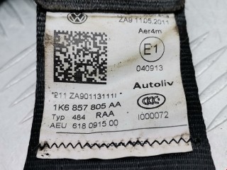 Ремень безопасности задний левый, ориг. номер 1K6857805AA, Volkswagen Golf 2008-2012