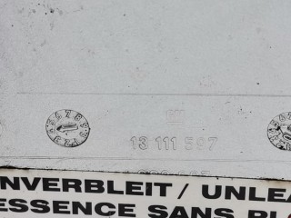 Лючок топливного бака, ориг. номер 13111597, 93180838, Opel Astra 1998-2009