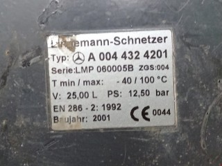 Ресивер воздушный, ориг. номер A0044324201, Iveco EuroCargo 2001-2007