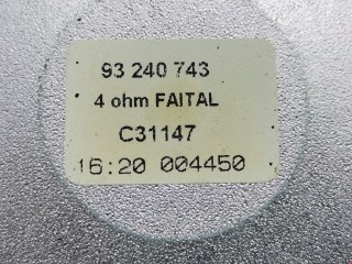 Динамик, ориг. номер 93240743, Opel Astra 1998-2009