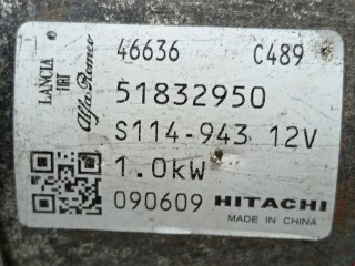 Стартер, ориг. номер 51832950, S114-943, Fiat Punto 2003-2011