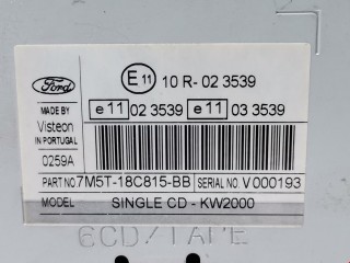 Магнитола, ориг. номер 7M5T18C815BB, CDKW2000, Ford Focus 2004-2008