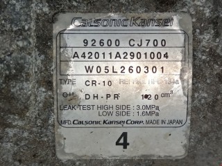 Компрессор кондиционера, ориг. номер 92600CJ700, Nissan Note 2005-2008