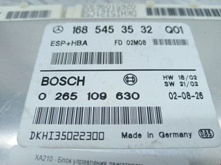 Блок управления ESP, ориг. номер 0265109630, A0295454232, Mercedes A W168 2001-2004