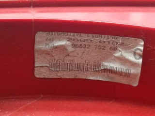 Фонарь задний левый, ориг. номер 6350FR, 9683275280, Peugeot 407 2004-2008