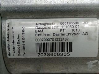Подушка безопасности пассажира, ориг. номер A2038600305, 565190506, Mercedes C W203 2000-2004