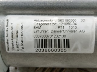 Подушка безопасности пассажира, ориг. номер A2038600305, 565190506, Mercedes C W203 2000-2004
