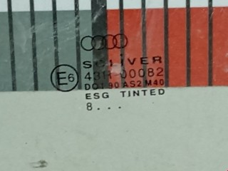Стекло двери передней левой, ориг. номер 4B0845201, Audi A6 1997-2001