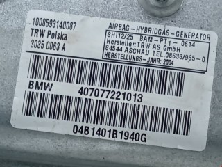 Подушка безопасности боковая (в дверь), ориг. номер 407077221013, BMW 7 E65/E66 2001-2005