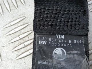 Ремень безопасности задний левый, ориг. номер 1U9857447B, 43594D, Skoda Octavia 2000-2011